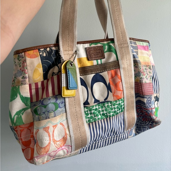 Coach Patchwork multicolor bag - Picture 3 of 15